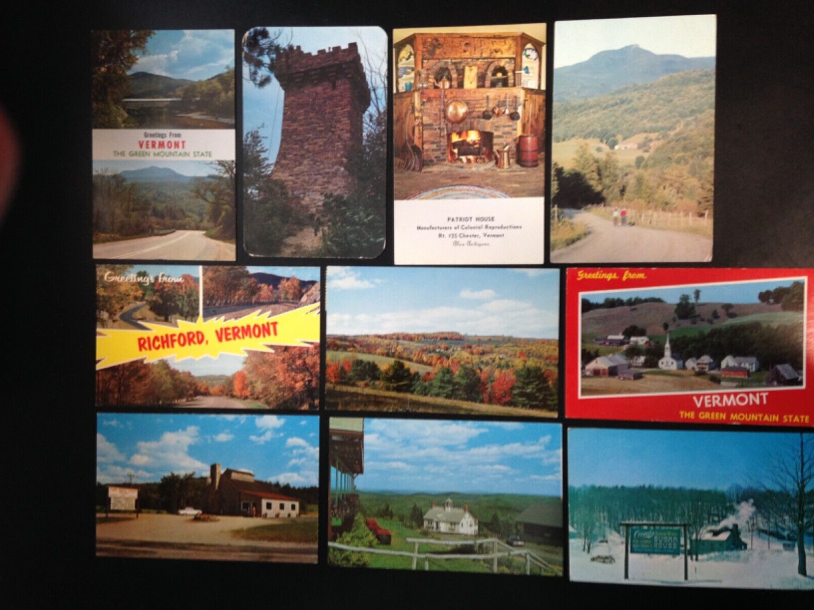 20+ Postcard lot, Vermont. Set 5. Nice