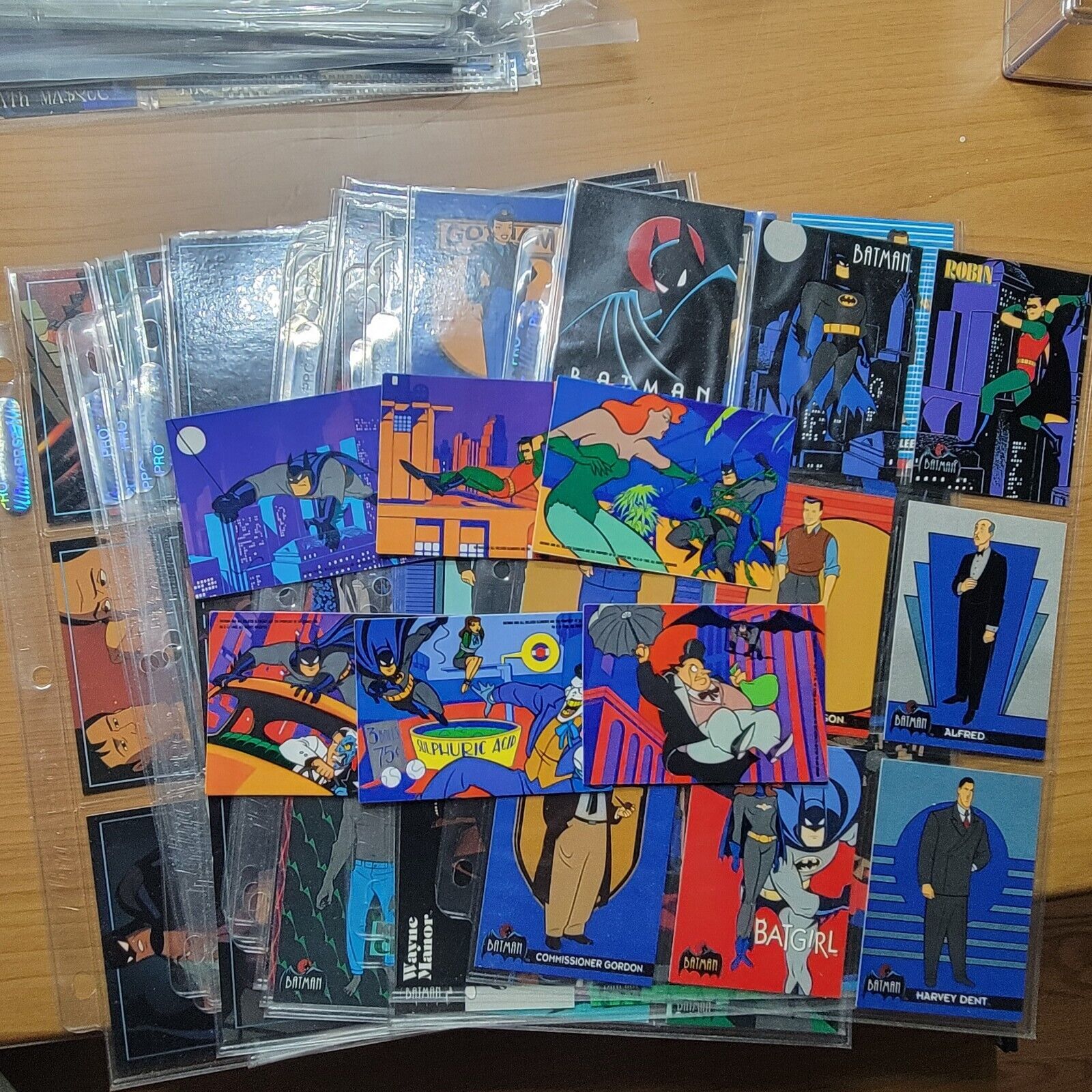 1993 batman: the animated series Complete Set With Stickers & Prototype 
