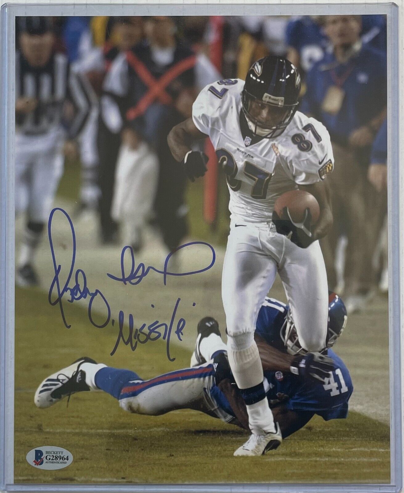 Quadry Ismail Ravens Autographed 8x10 Photo with Beckett COA - G28964