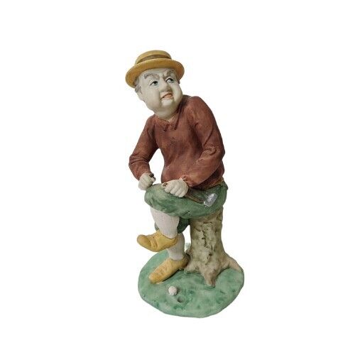 Vintage Pucci Mad Golfer Porcelain Golf Figurine