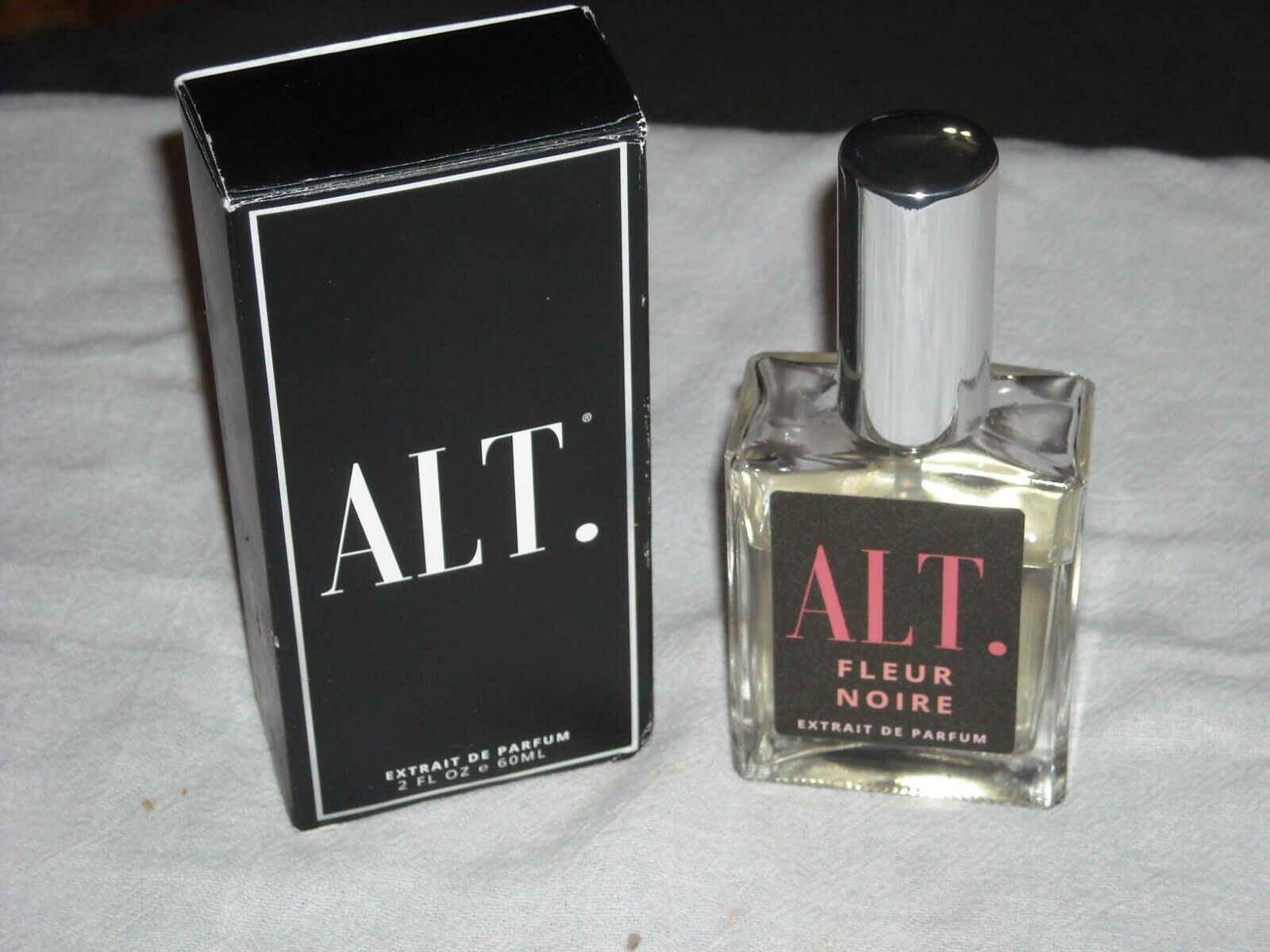 Vintage ALT. Fleur Noire Spray Perfume 2oz, 3/4 Full With Box