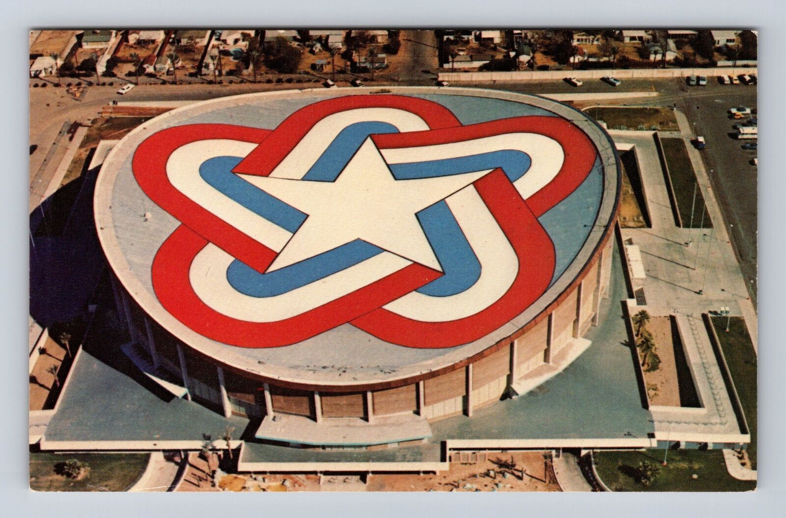 Phoenix AZ-Arizona, American Rev Bicentennial Symbol Coliseum, Vintage Postcard
