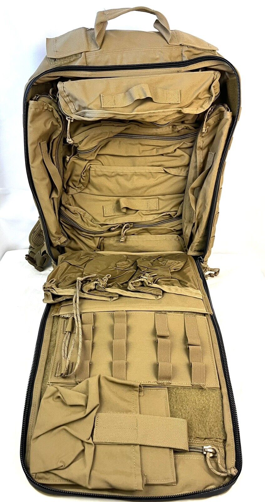~ USMC CORPSMAN MEDICAL ASSAULT PACK WITH POUCHES PROPPER INT'L COYOTE TAN USA