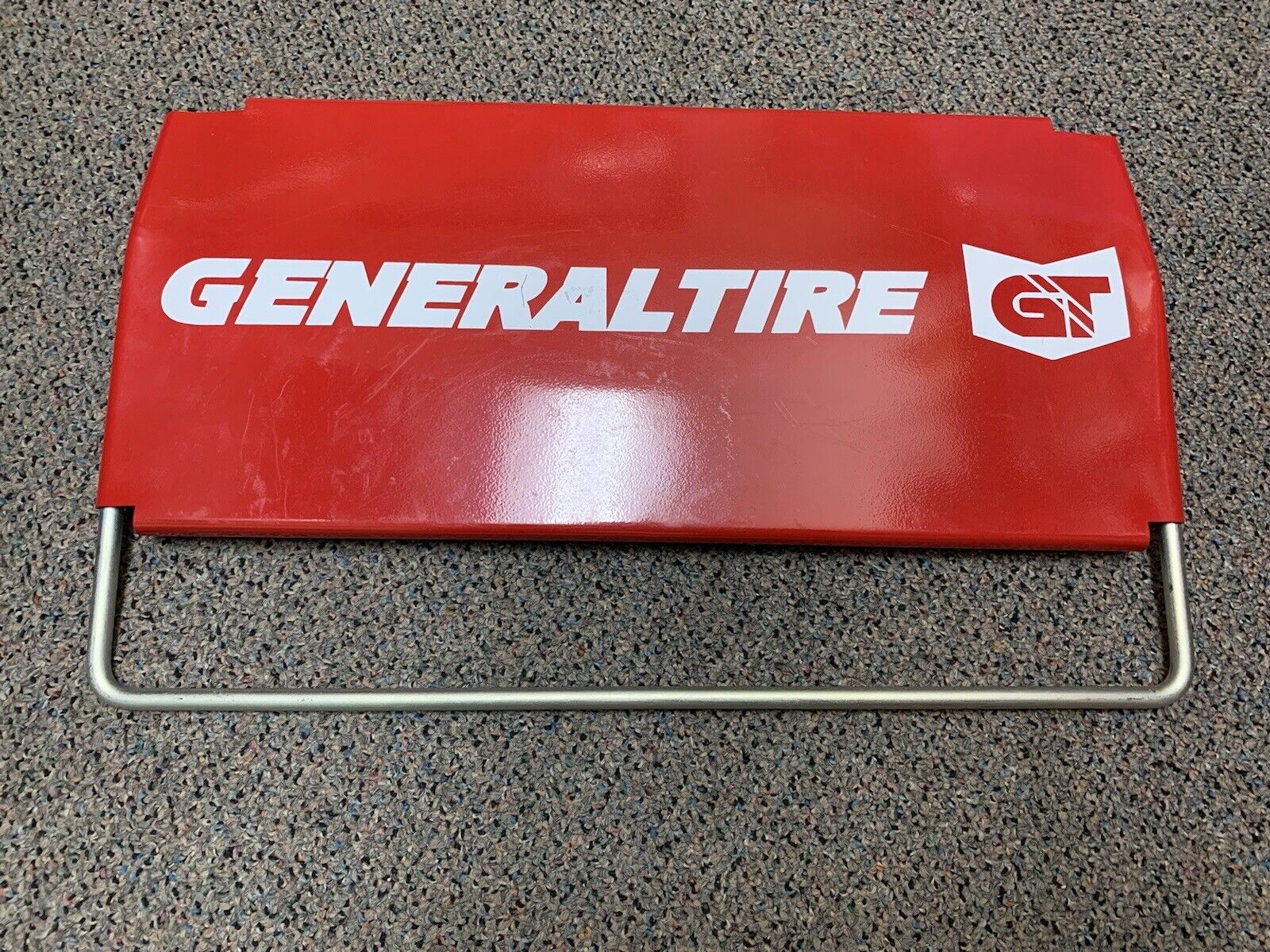 🔥VINTAGE GENERAL TIRE METAL SIGN 12” X19” MAN CAVE GARAGE MADE IN USA🔥