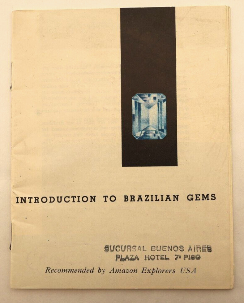 Vintage H. Werner Introduction Brazilian Gems PBuenos Aires Advertising Booklet