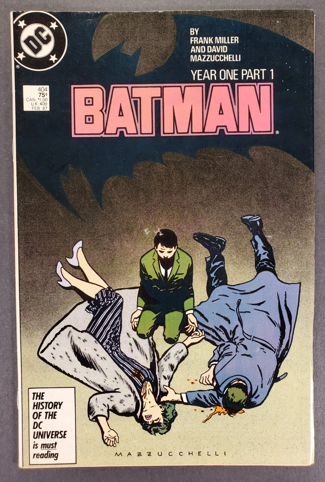 Batman #404 Year One Pt. 1 Frank Miller DC comics 1987