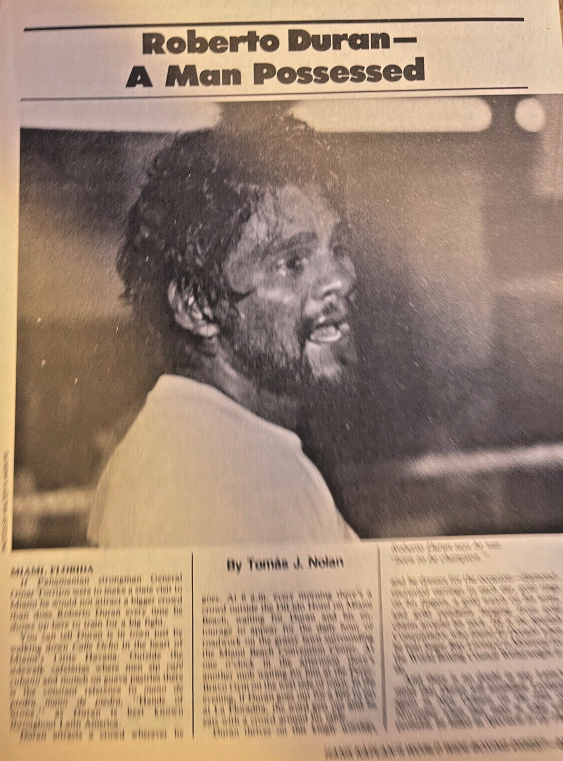 1980 Boxer Roberto Duran
