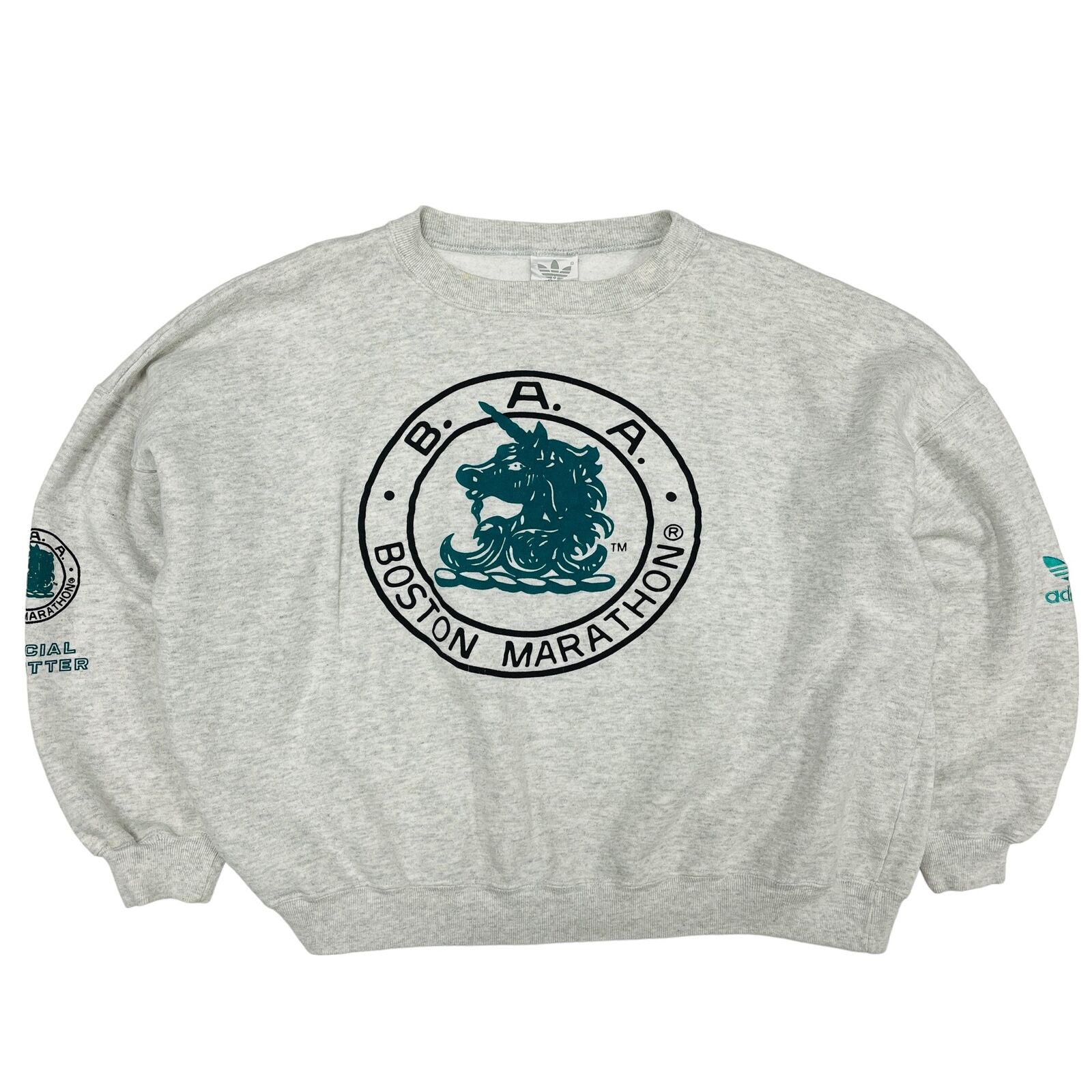 Vintage  RARE 90\'s Adidas x Boston Marathon Sweatshirt - 2XL