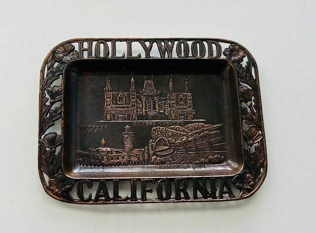 Vintage Copper Trinket Tray, Hollywood CA