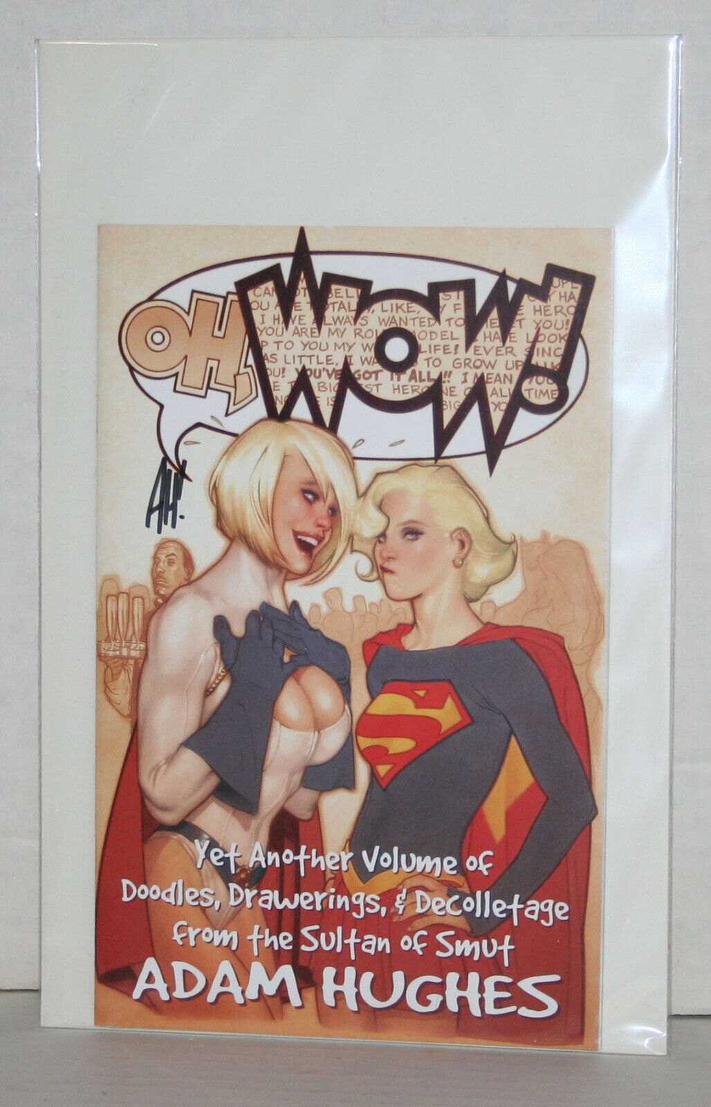 Adam Hughes OH WOW Convention Sketchbook Signed 2009