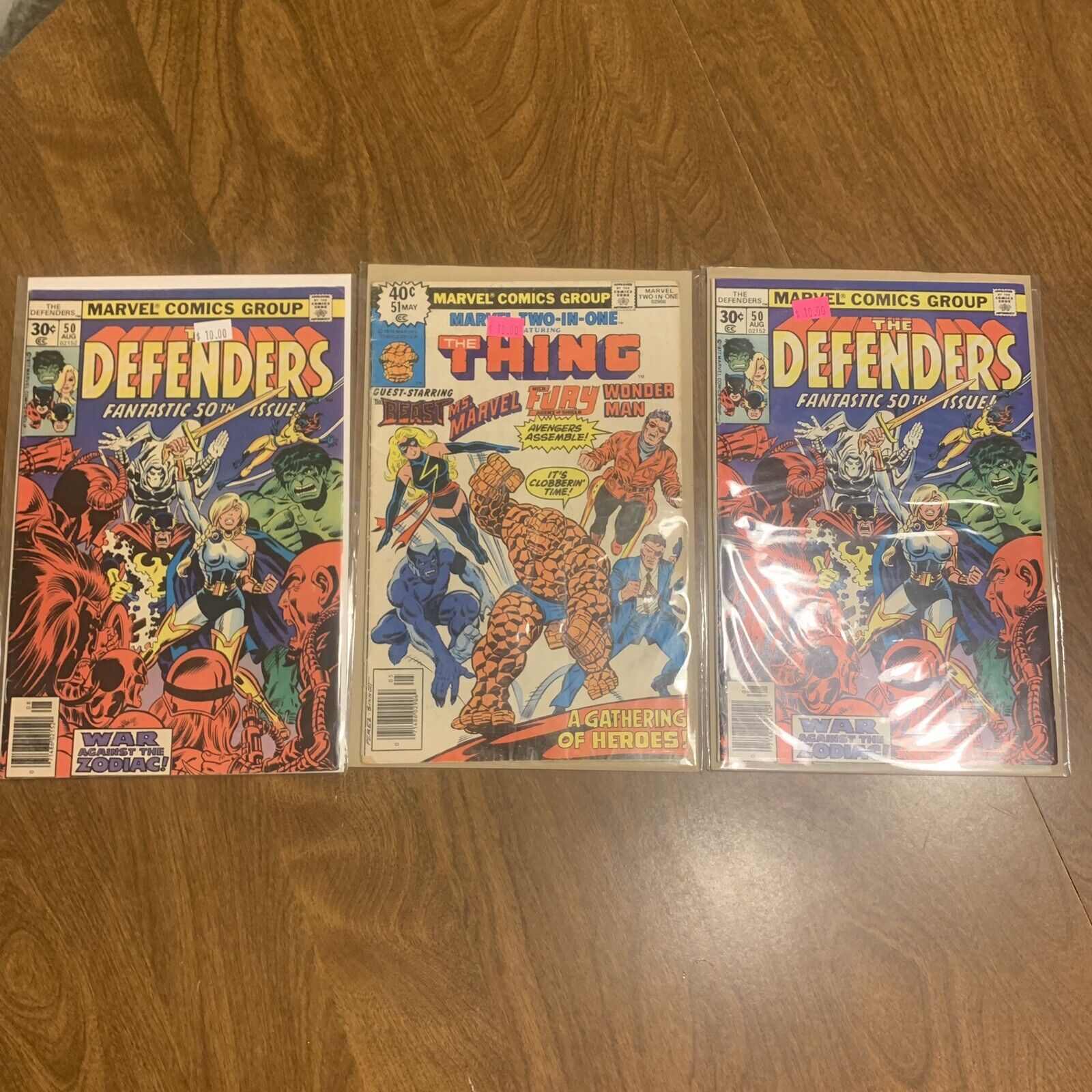 High Quality Marvel Two In One #51 And The Defenders #50 Comic Lot 