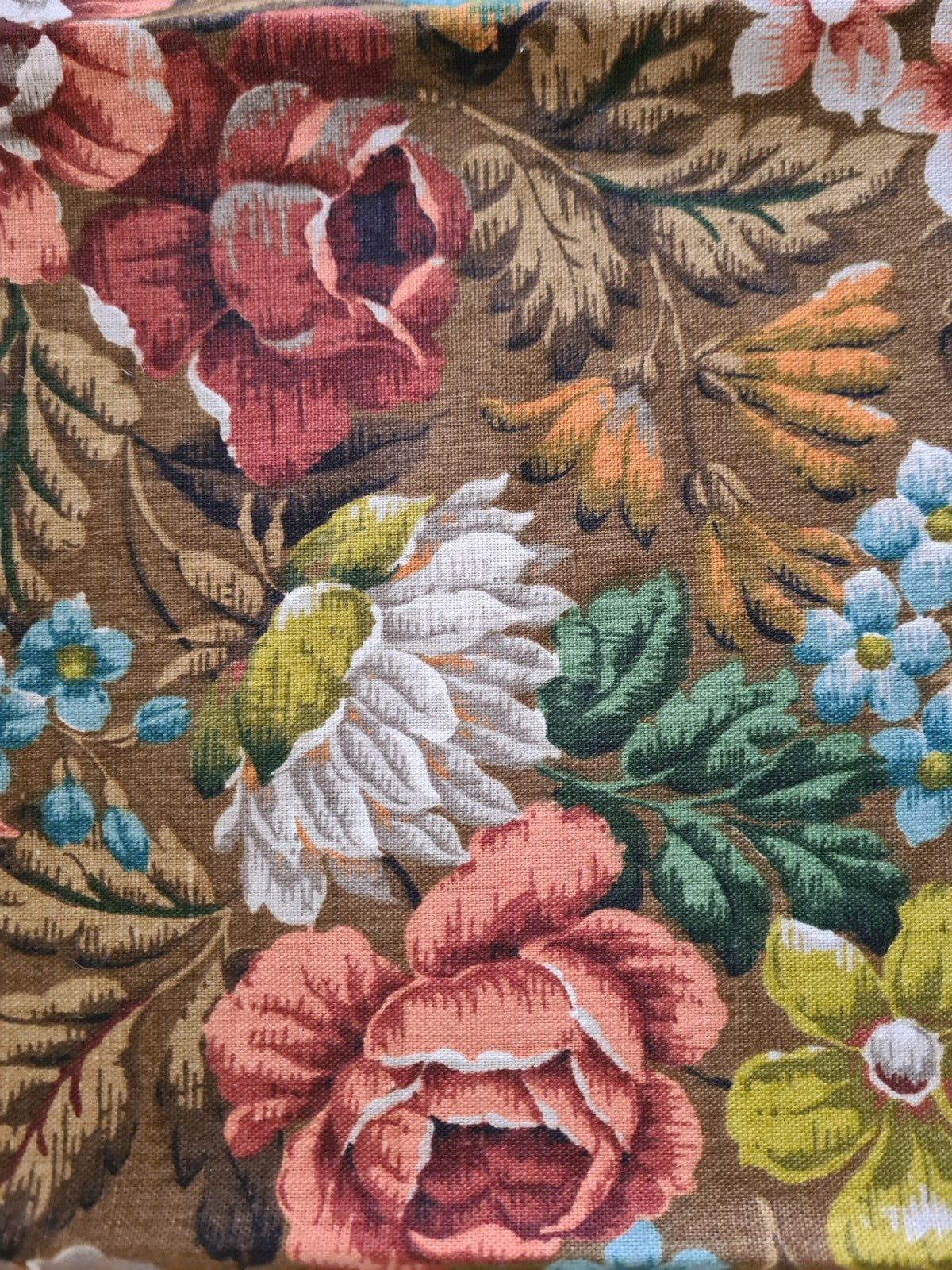 Vintage Sanderson COVER POINT Tapestry Upholstery Linen Off Cut 122 / 64cm