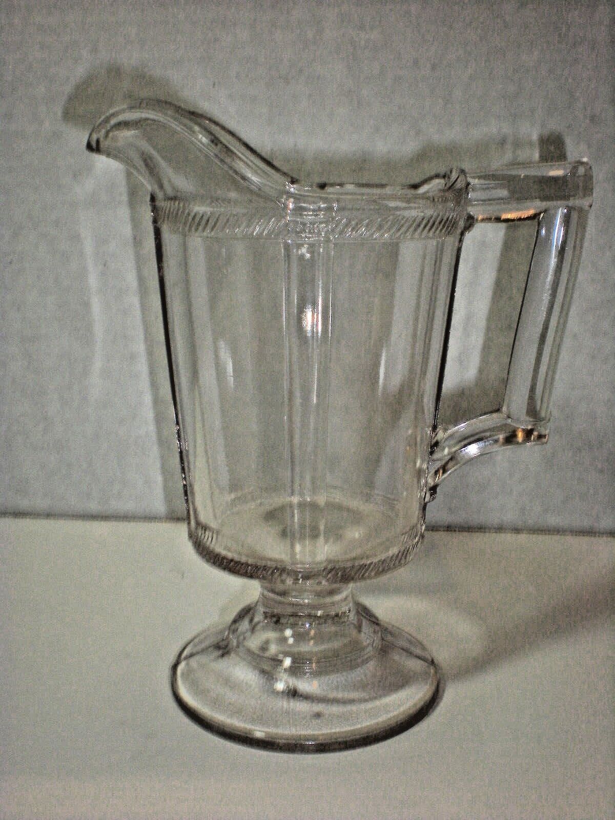 Antique Rope CREAMER Footed Glass