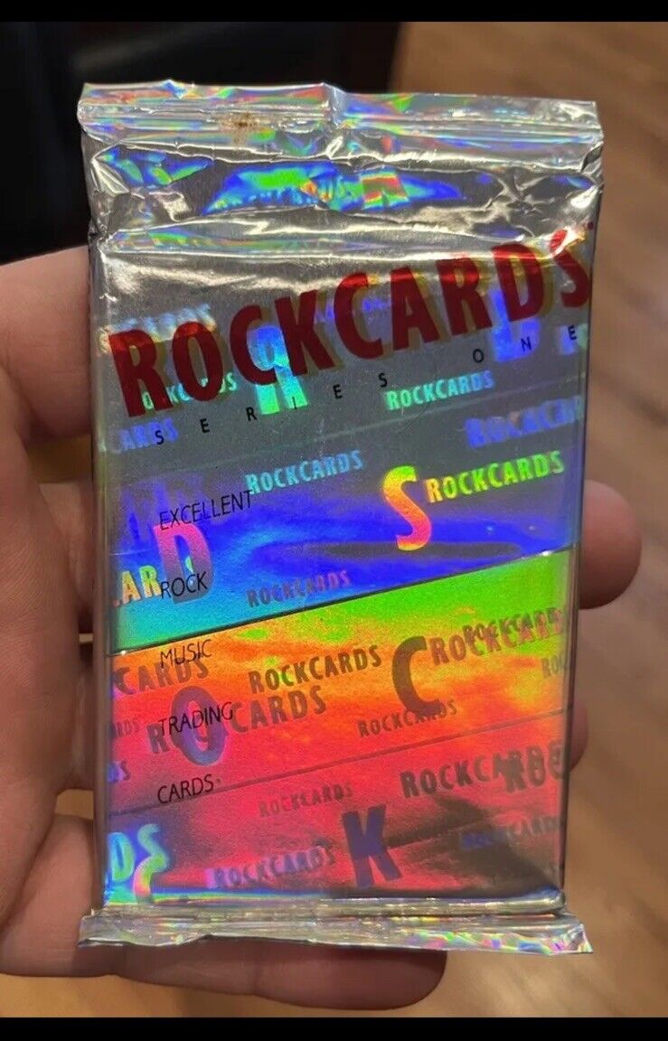 1991 ROCKCARDS Series 1 New Pack - 80's-90's ROCKSTARS / BANDS Stickers
