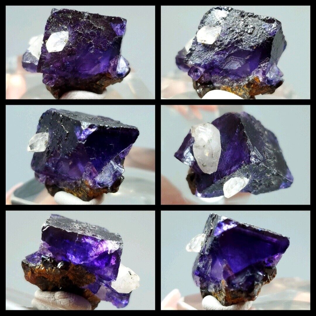 Rare Fluorite With Calcite & Sphalerite from the Elmwood Mine in Tennessee, USA