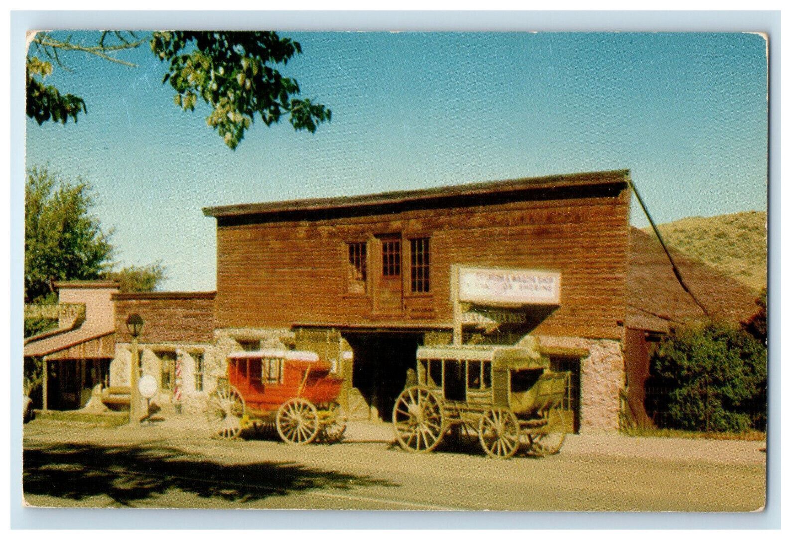 c1960s The Livery Stable Tips Cafe on US Hwy. 24 Hill City Kansas KS Postcard