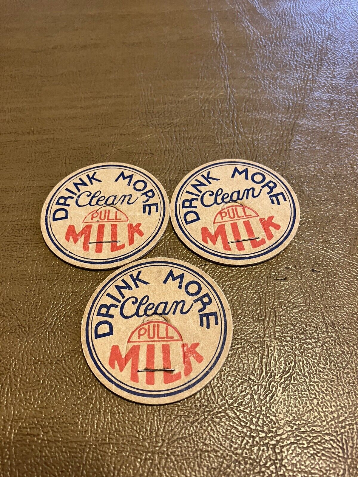 Lot of 3 Milk Caps Drink More Milk 