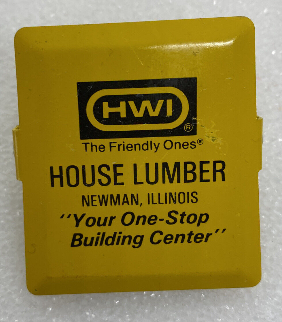 Newman IL Illinois HOUSE LUMBER Advertising Metal Clip Construction Wood Mill