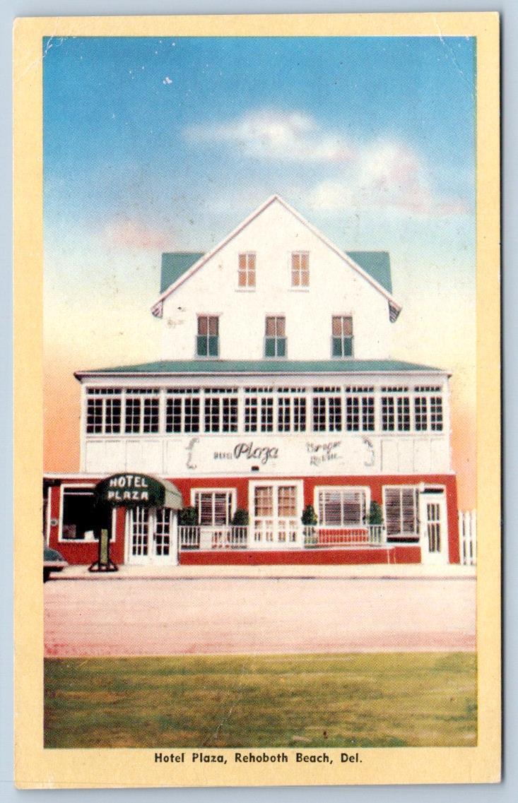 REHOBOTH BEACH DELAWARE HOTEL PLAZA DINING DANCING COCKTAIL LOUNGE POSTCARD