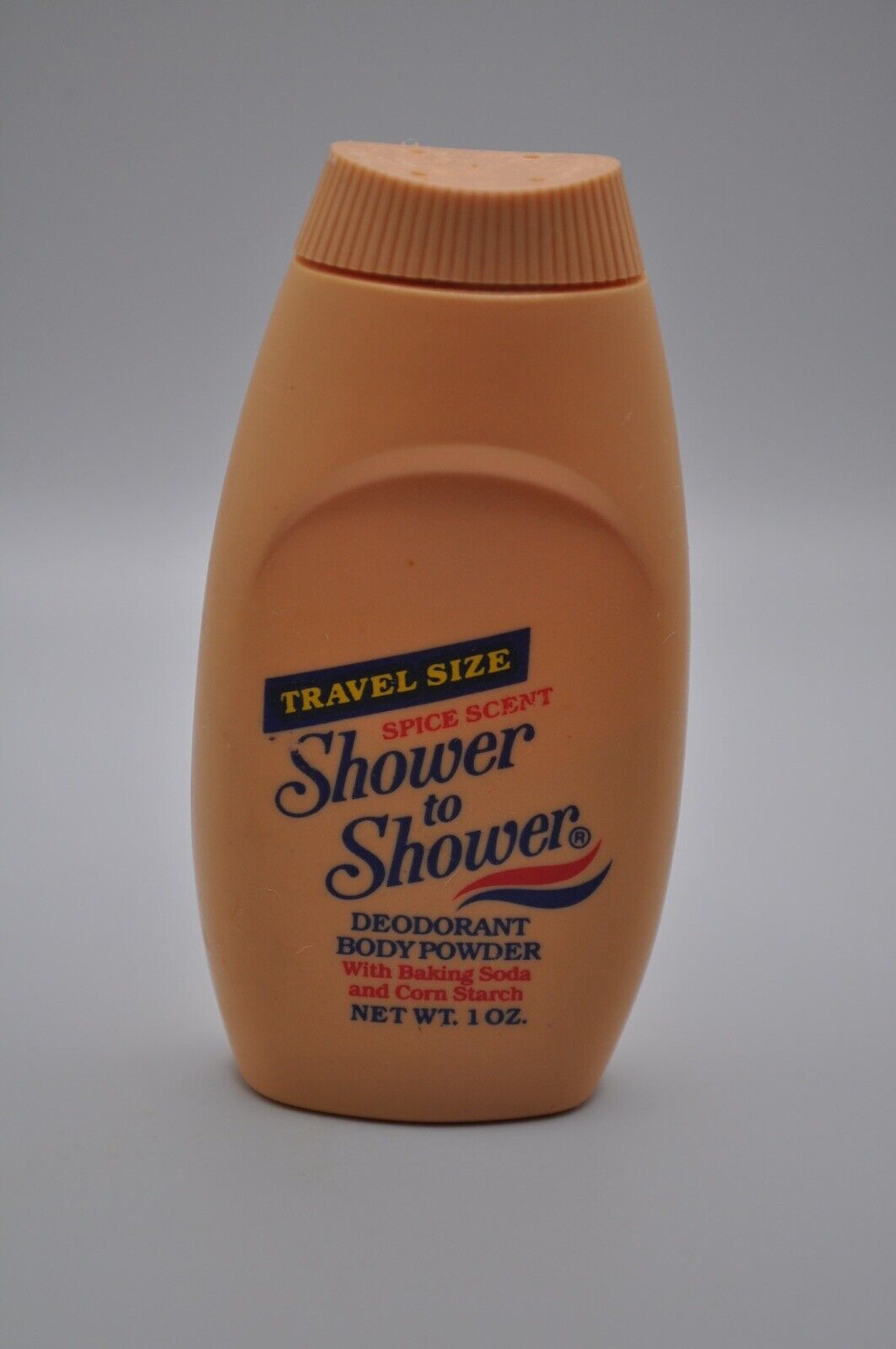 Vintage Shower to Shower Spice Scent Travel Size Bottle Plastic Prop