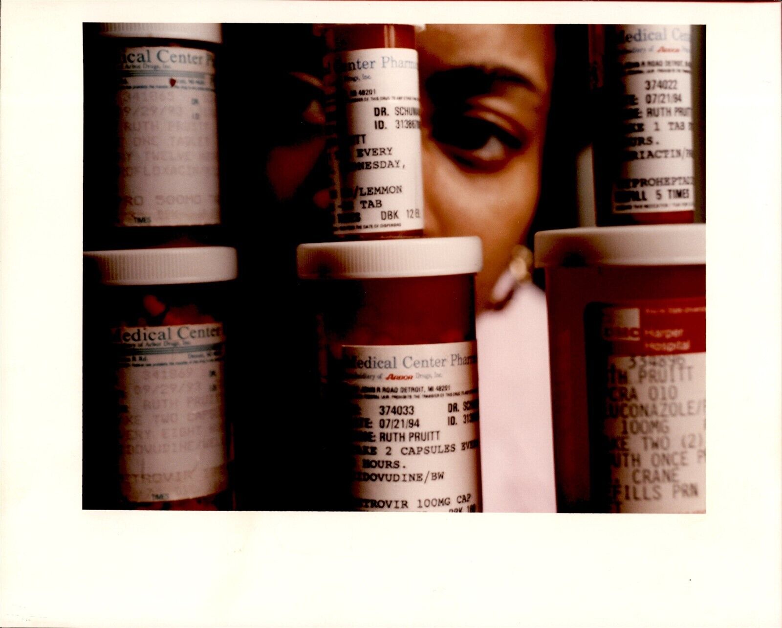 LG24 1995 Orig Color Photo FACES OF AIDS CRISIS HIV DISEASE VICTIM MEDICINE
