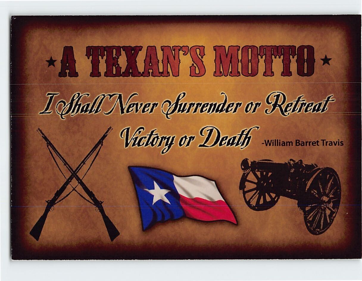 Postcard A Texan\'s Motto \