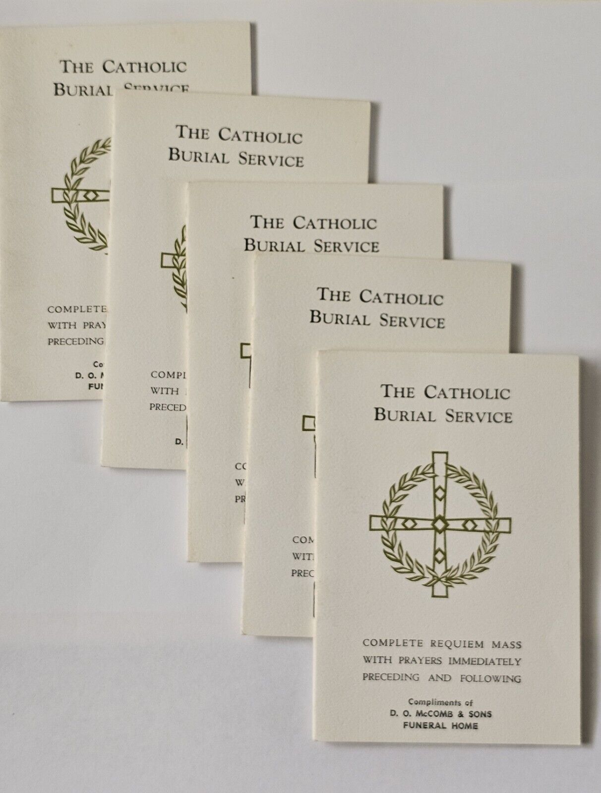 The Catholic Burial Service Complete Requiem Mass 1966 Funeral Home Vintage Lot 