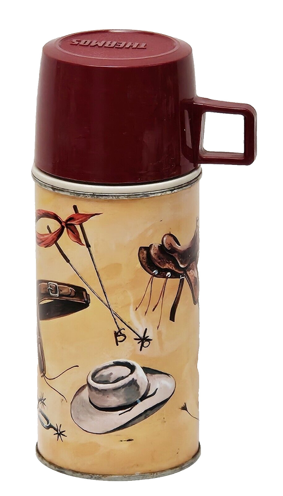 1961 American Thermos King-Seeley Western Cowboy Cowgirl Theme TV Show