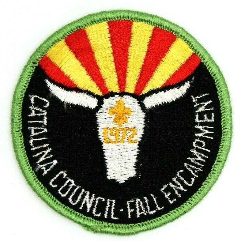 Vintage 1972 Fall Encampment Catalina Council Patch Arizona AZ Boy Scouts BSA