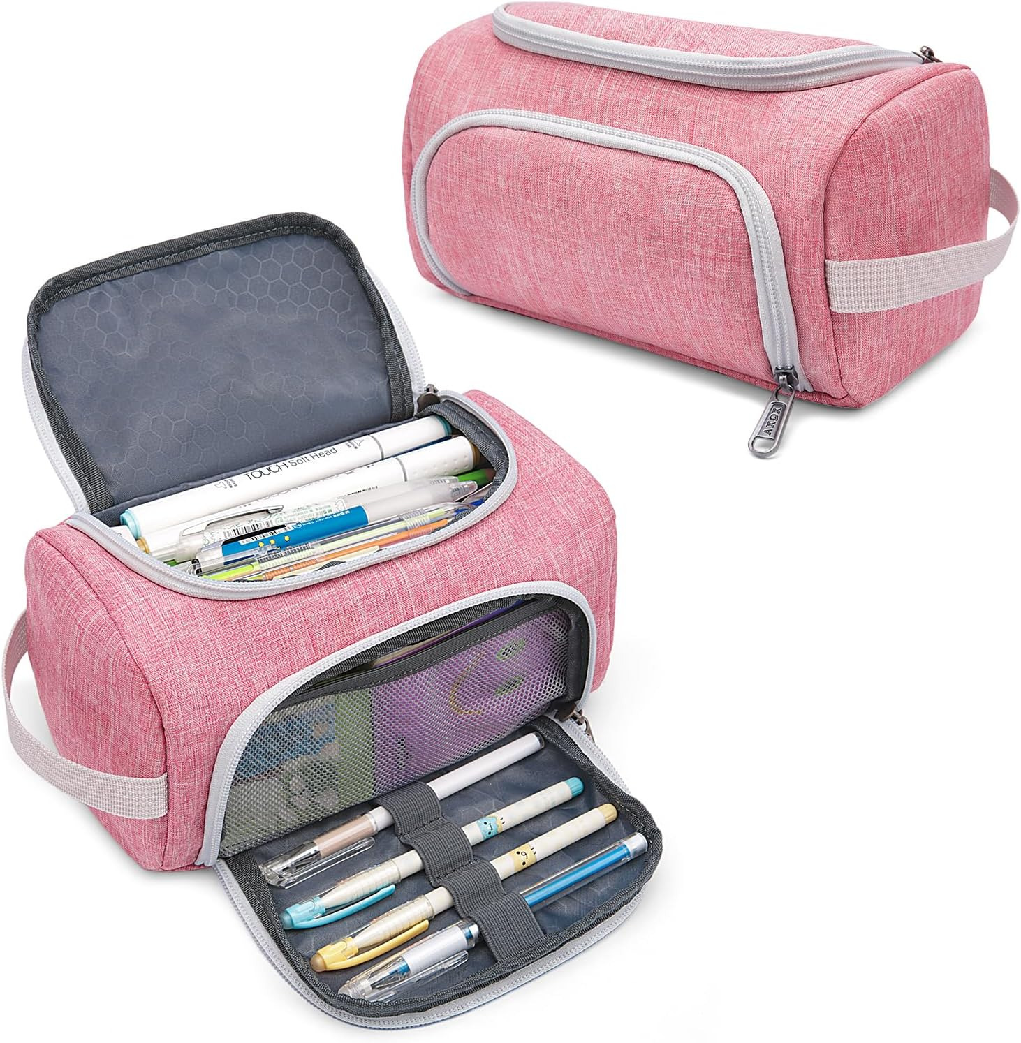Extra Large Capacity Pencil Case Organizer, Multifunctional Pencil Pouch with Co