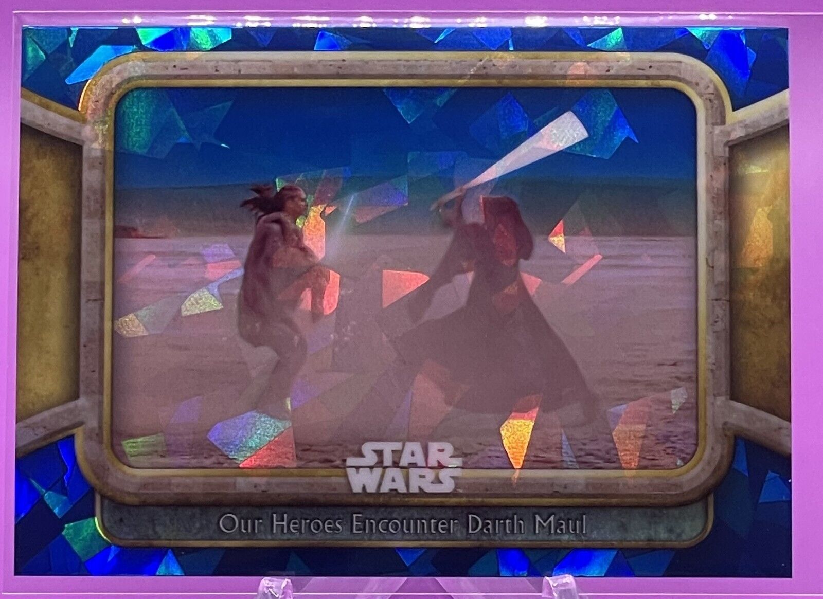 2024 Topps Star Wars Sapphire #54 Our Heroes Encounter Darth Maul