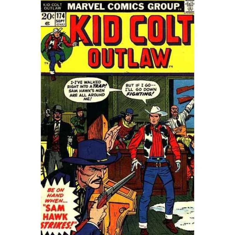 Kid Colt Outlaw #174 in Fine minus condition. Marvel comics [f%