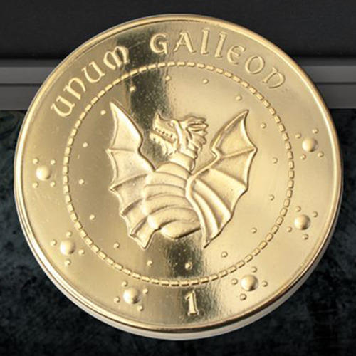 Harry Potter Gringotts Galleon Coin, Wizarding World, Noble Cosplay, Hogwarts HP