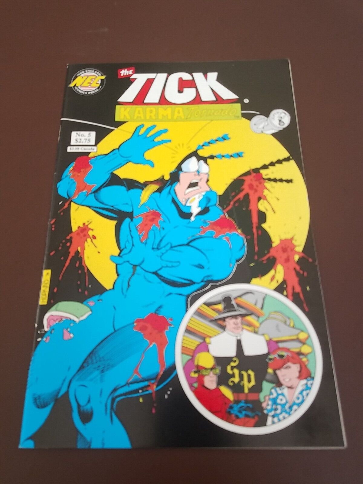 the TICK KARMA TORNADO #5 NEW ENGLAND COMICS 1994 4.5 VG+