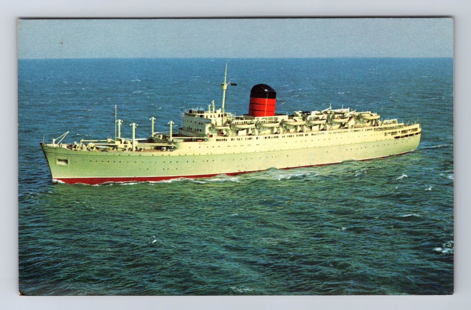 Boat, Cunard Carmania, Vintage Postcard