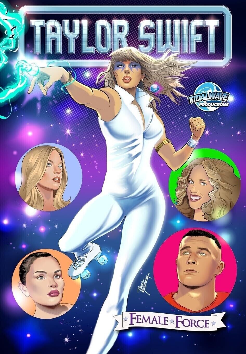 TAYLOR SWIFT FEMALE FORCE #1 DAZZLER VARIANT TRAVIS KELCE 2024 SHIPS NEXT DAY