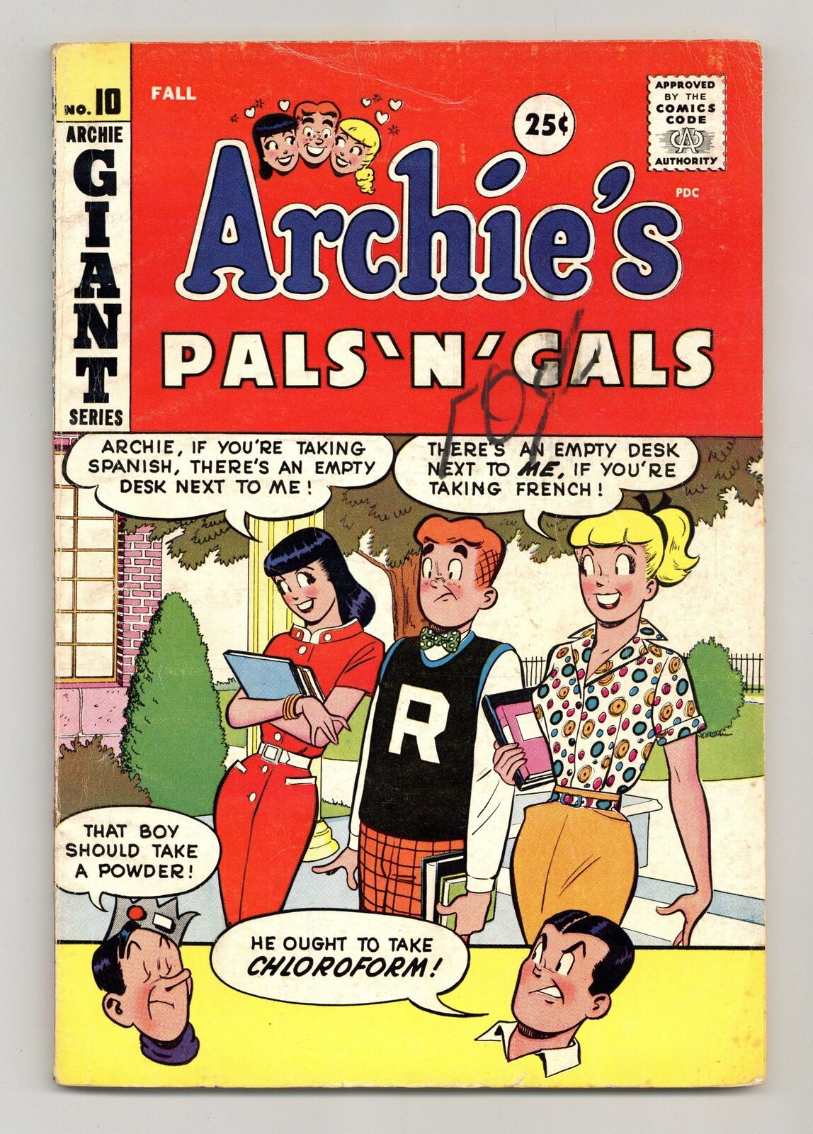Archie\'s Pals \'n\' Gals #10 VG 4.0 1959