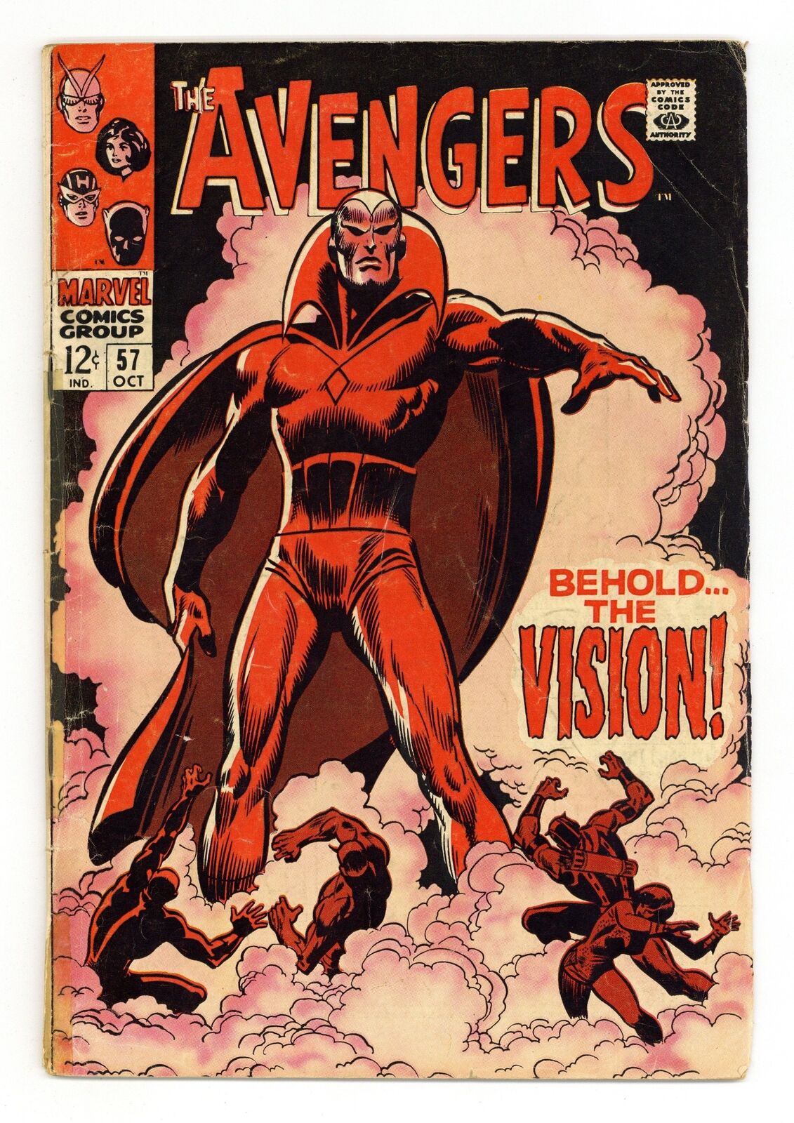 Avengers #57 GD/VG 3.0 1968 1st SA app. Vision