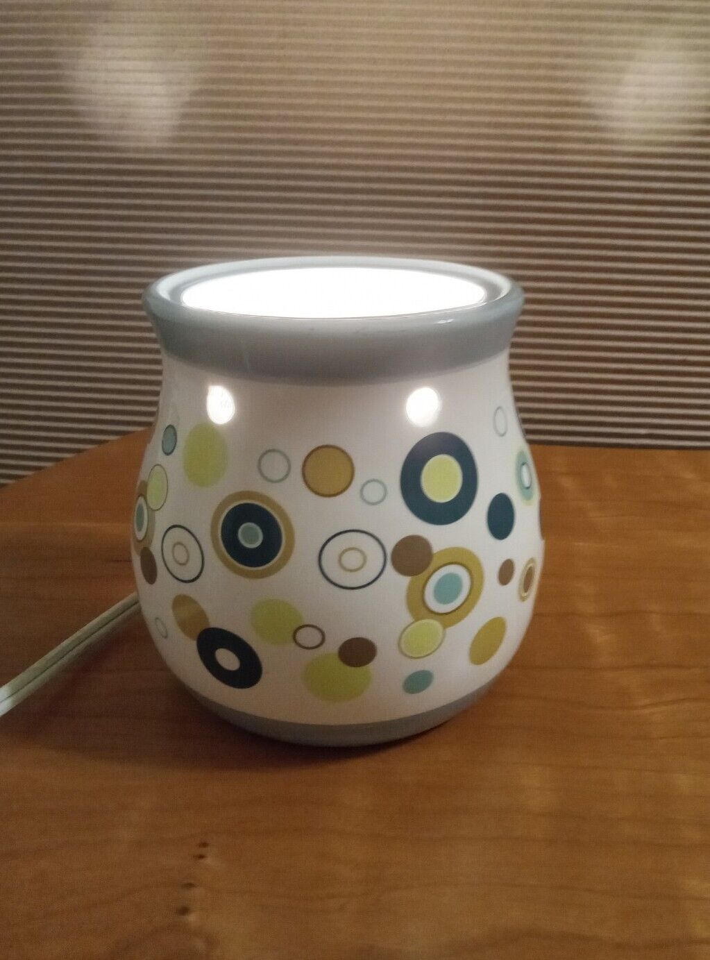 Ceramic Electric  Lamp/Candle Warmer. Vase Lamp Only Pre-Owned 5\