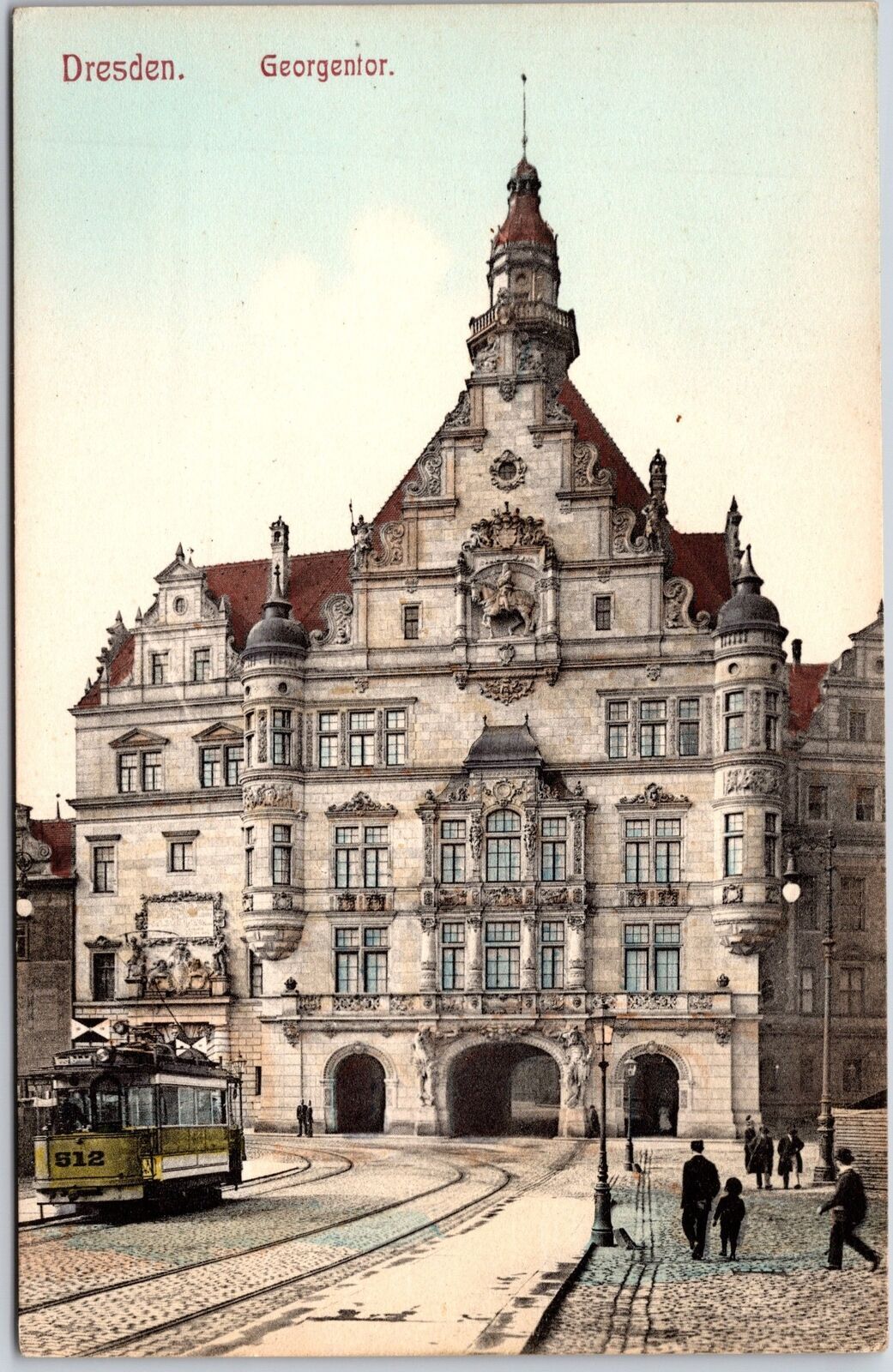 Georgentor Dresden Germany Historical Landmark Attraction Postcard