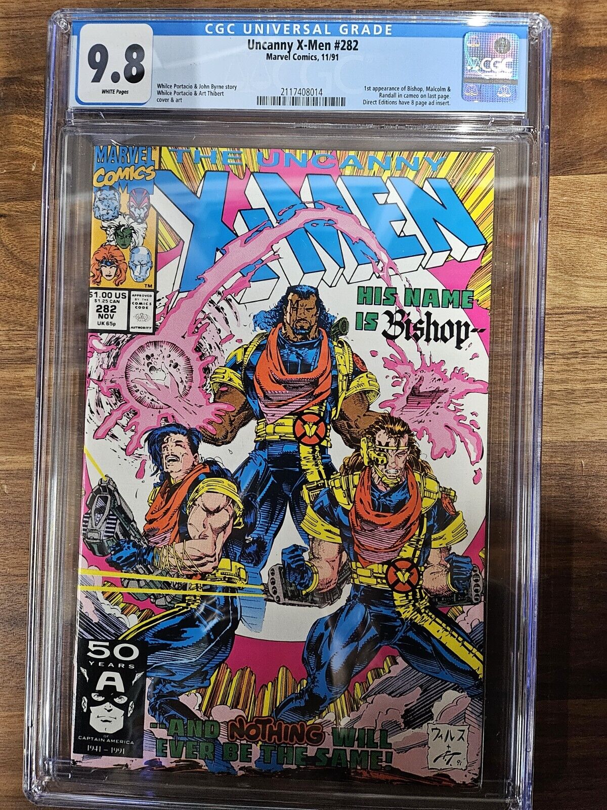 The Uncanny X-Men #282 (Nov 1991) 1st App. of Bishop CGC 9.8