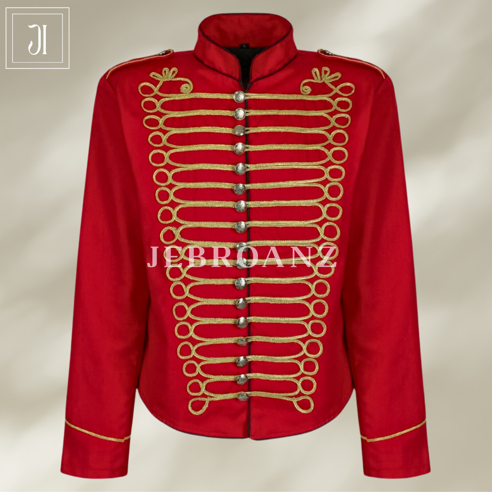 New Napoleonic Hussar Jacket Singer Costume Miltary Style Cosplay Drummer Jacket