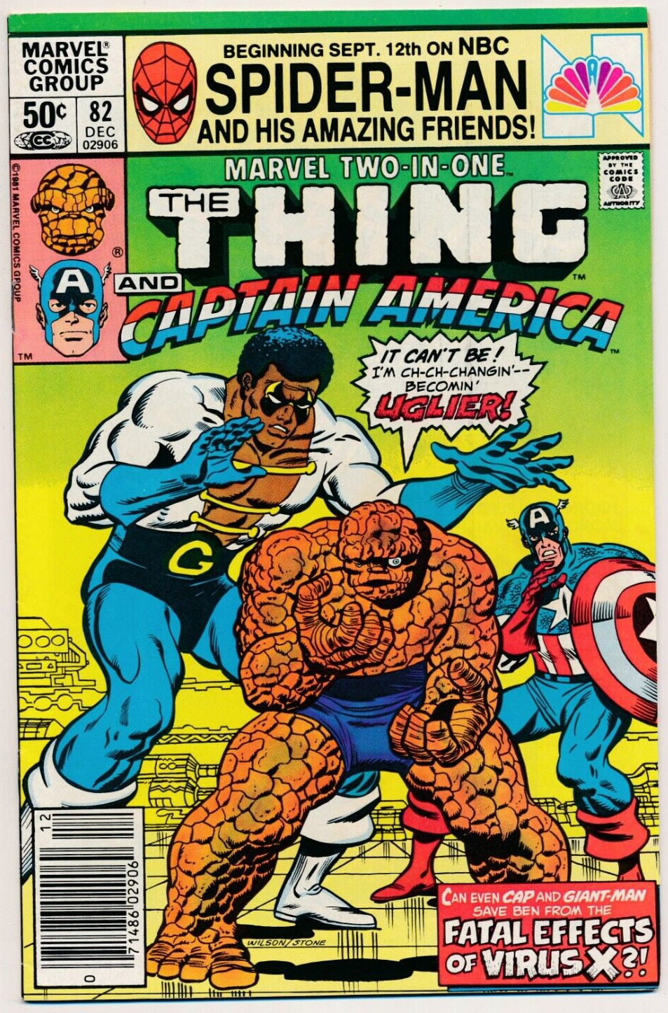 Marvel Two-In-One (Marvel, 1974 series) #82 VF Thing and Captain America