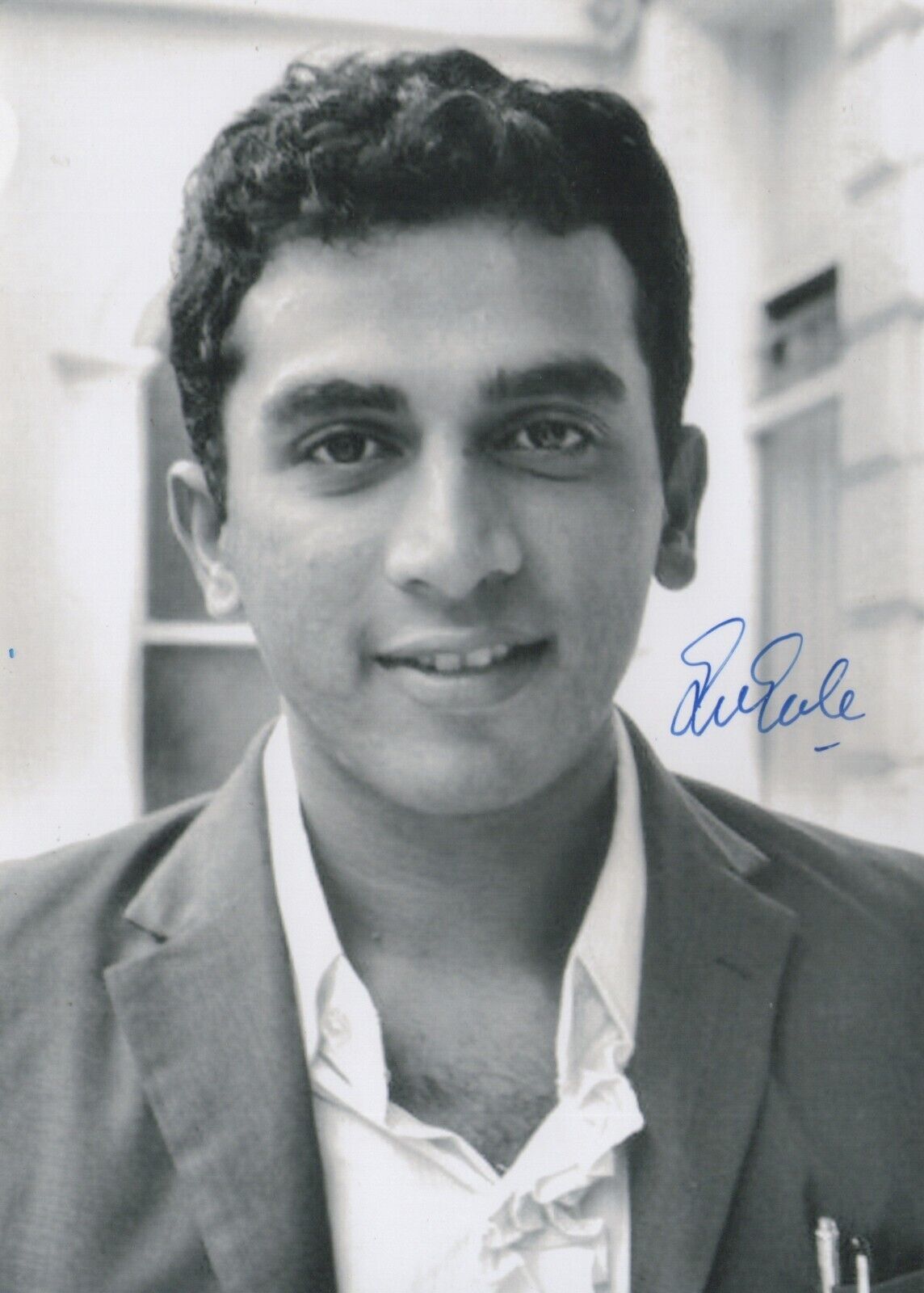 5x7 Original Autographed Photo of Former Indian Cricketer Sunil Gavaskar