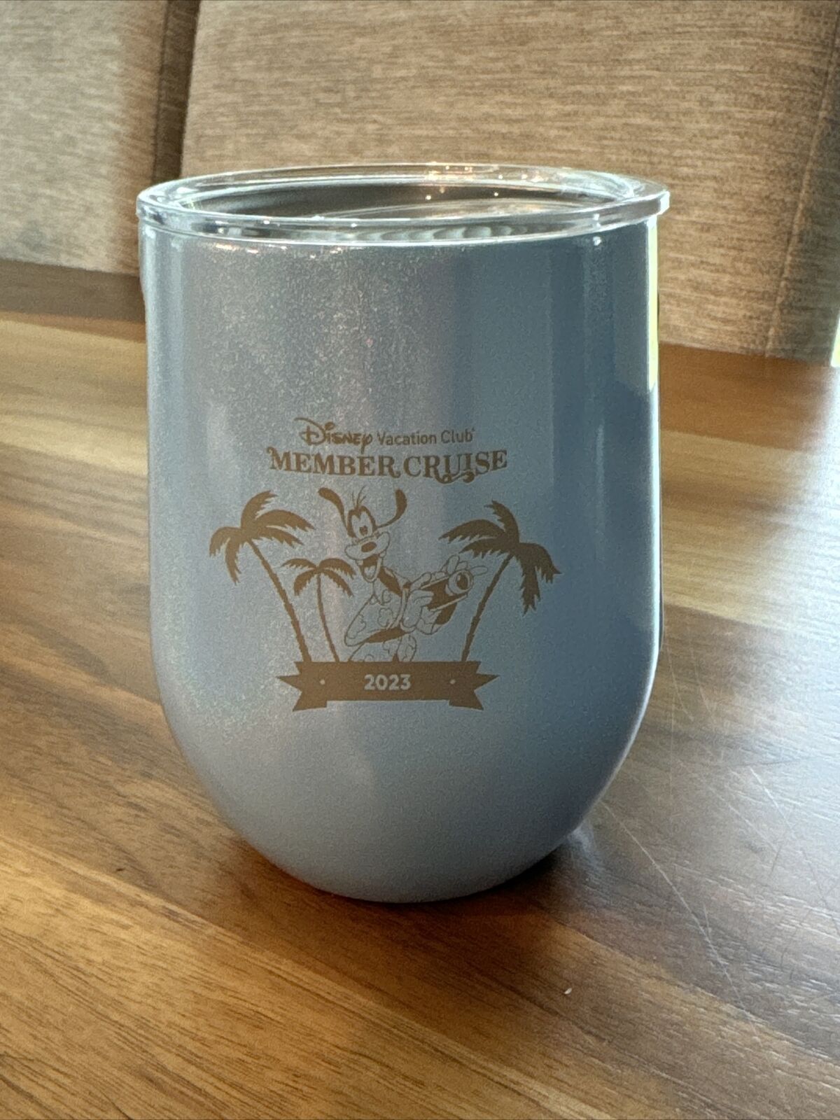 2023  Disney Parks Vacation Club DVC  ￼Disney Cruise Blue Wine Tumbler Corkcicle