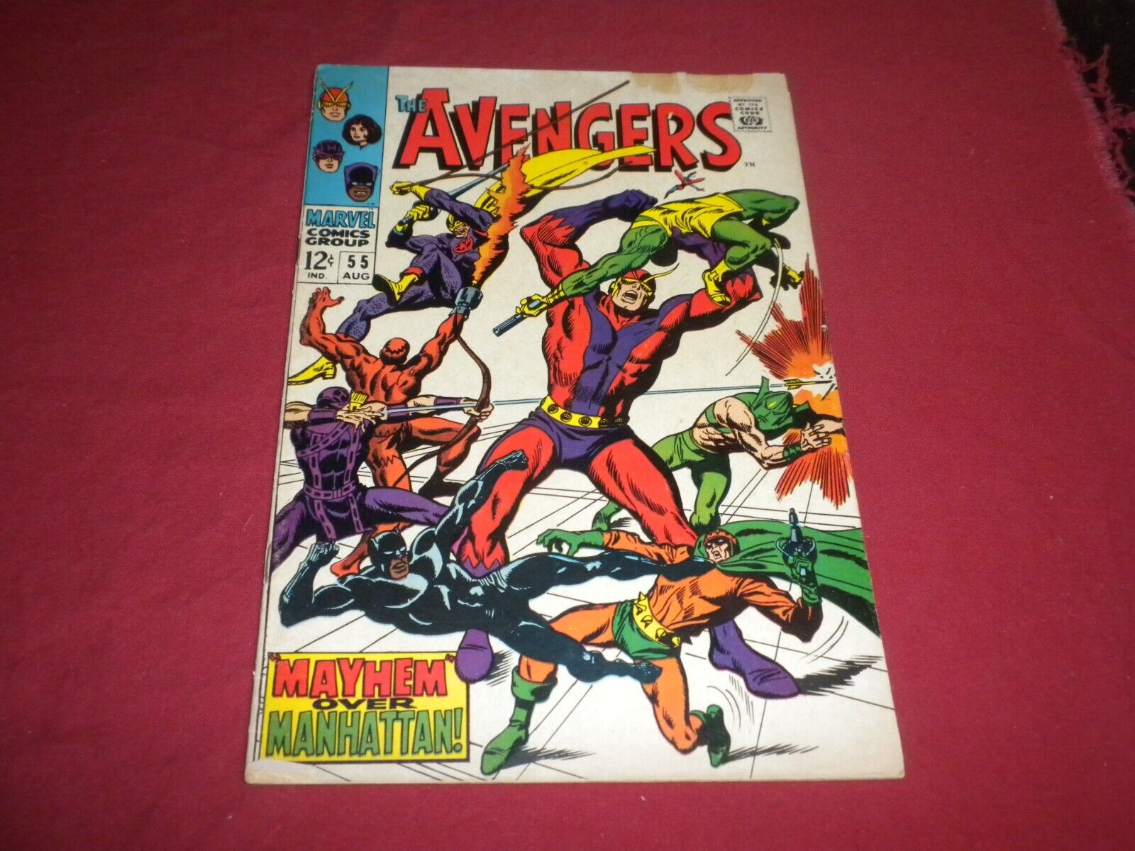 BX6 Avengers #55 marvel 1968 comic 3.5 silver age 1ST ULTRON SEE STORE
