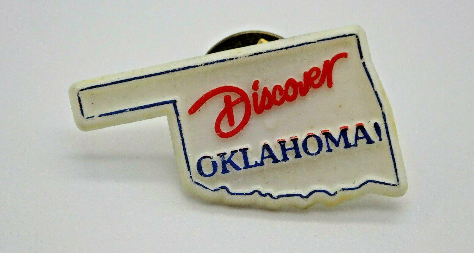 Discover Oklahoma Vintage Lapel Pin