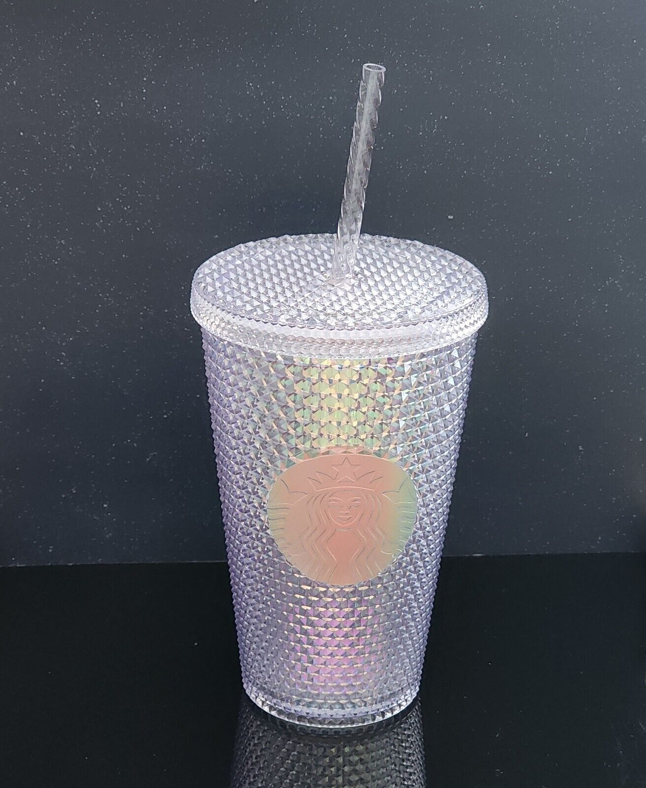2023 Starbucks Clear Iridescent Unicorn 16 oz Studded Tumbler Cold Cup BRAND NEW