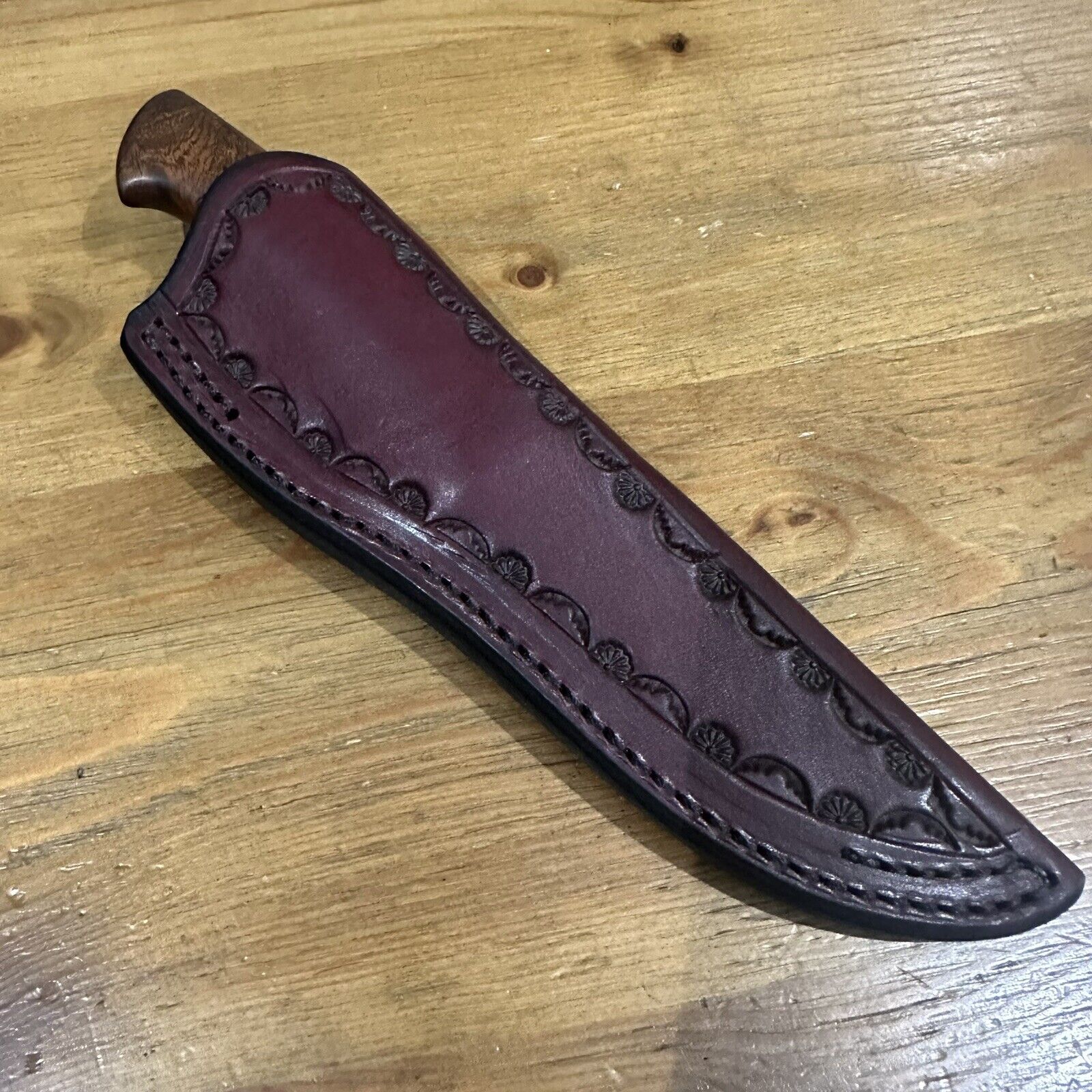 Lin Rhea MS Forged Hunter Desert Ironwood And Silicon Bronze, Rowes Leather
