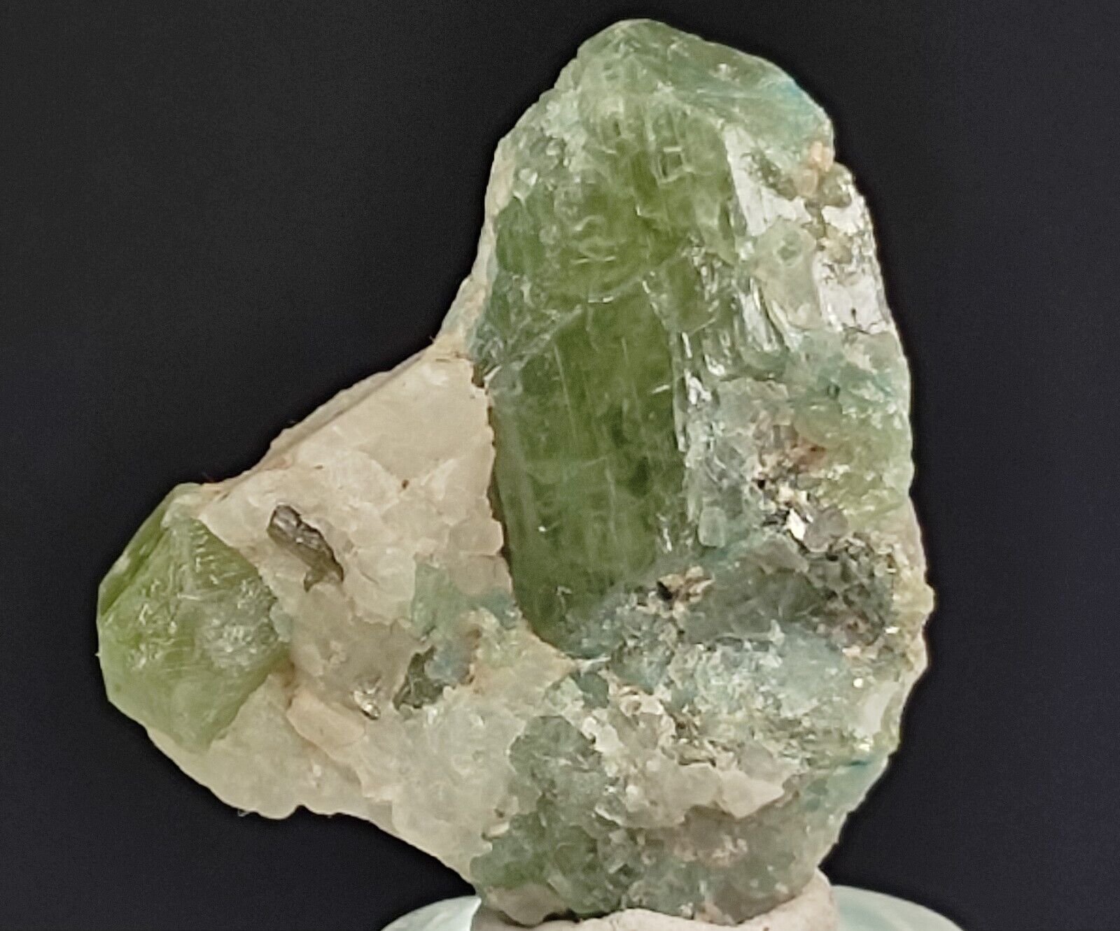 Natural Diopside Crystal with Mica on Matrix (CG 624) Daylight Photos